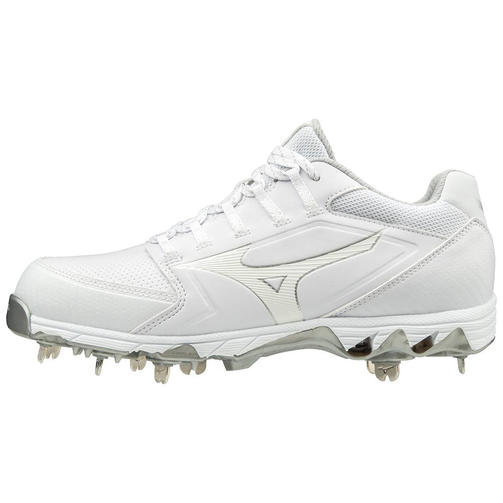 Mizuno 9-Spike Swift 6 Rövidszárú Metal Női Softball Cipő Fehér FTE362475